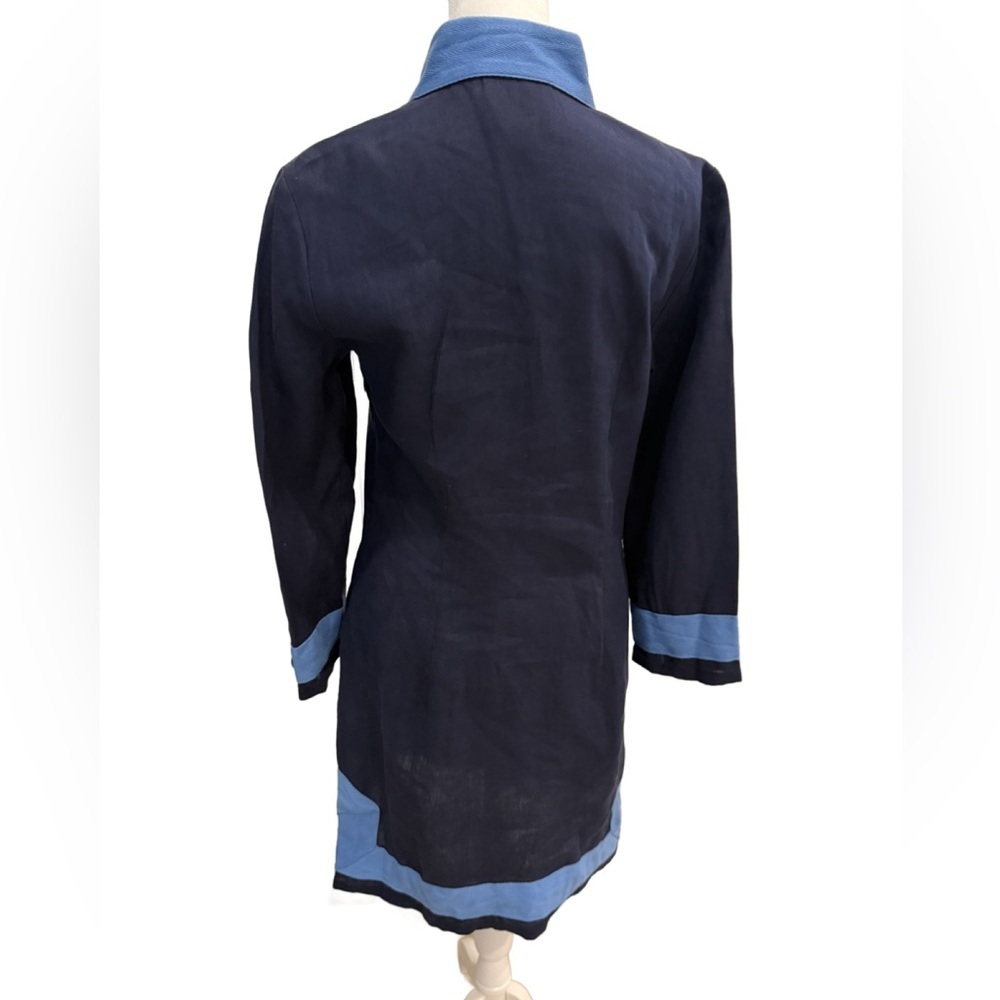 Sail to Sable Navy and Sky Blue Dress. XS - Picture 4 of 9